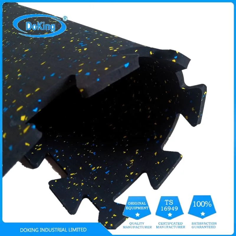 High Quality Interlocking Damping Rubber Flooring Brick Tiles