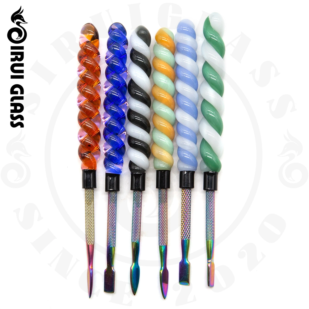 Sirui Farbe Glas Dabber Bambus Dabber Tabak Rauchen Zubehör