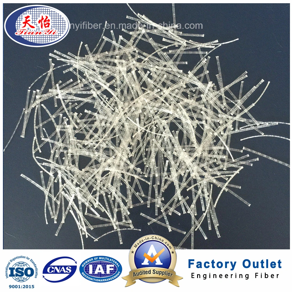 Material de construção em polipropileno PP de fibra solúvel para aditivo de construção