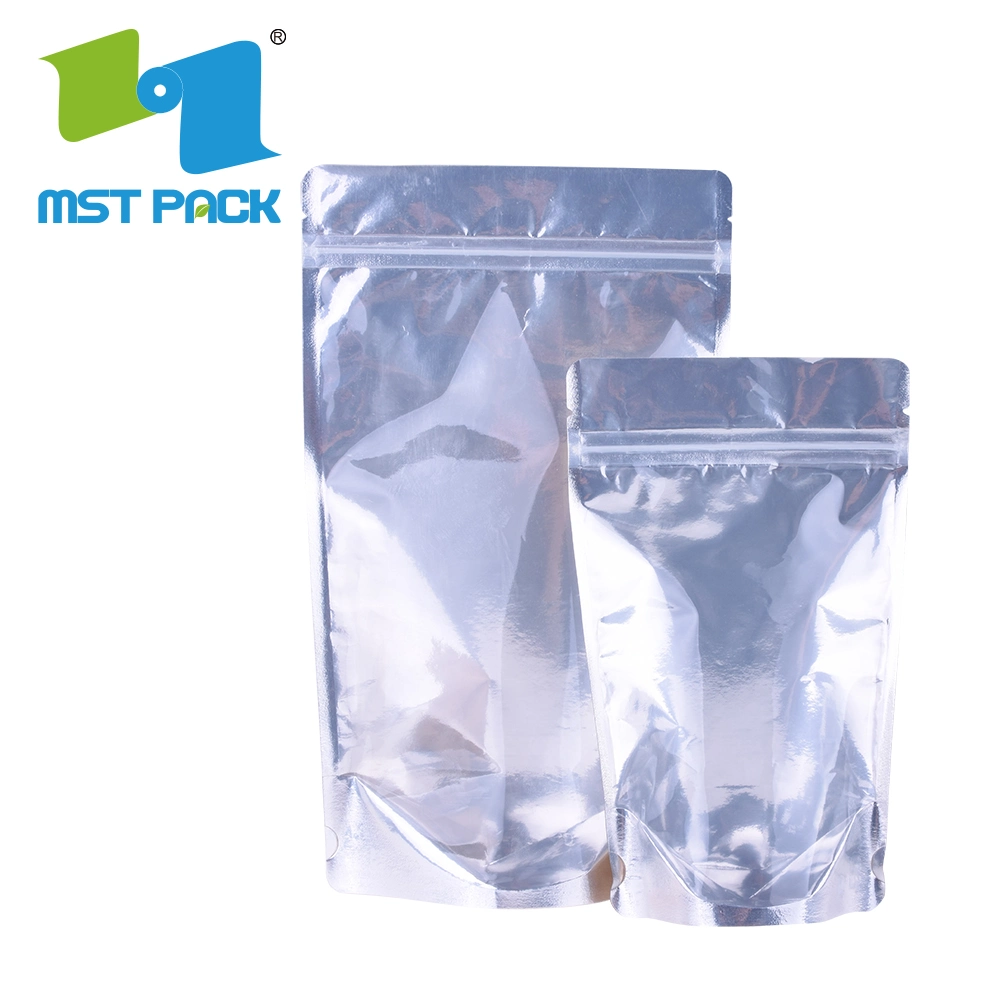 Customized Standing Cafe Bean Food Packaging Doypack Custom Designer Gravure Printing Al Foil Ziplock Metalized Mylar Coffee Bag