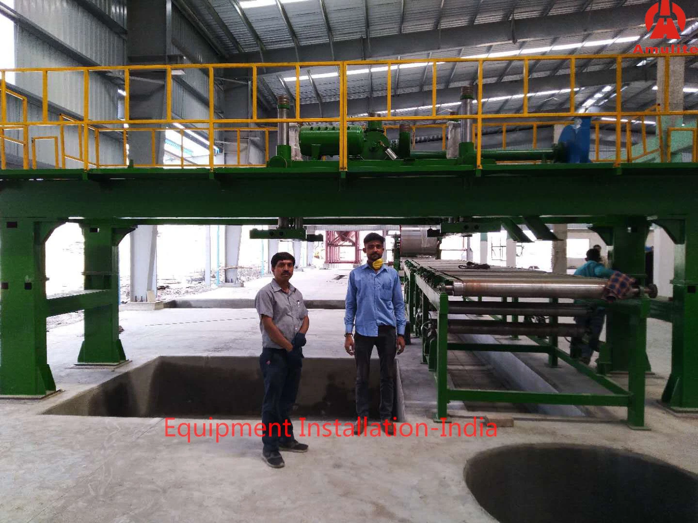 China Amulite Flat Fibre Cement Board Production Line