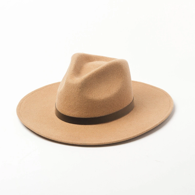 Mode Wolle Polyester Filz Fedora Hut