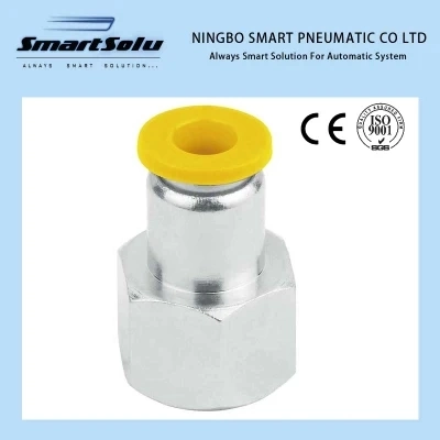 Psj Type Plastic Metal One Touch-in Pneumatic Tube Combination Joint Fittings