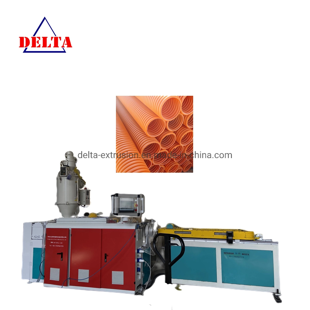 5-160mm Single Wall Plastic Corrugated Pipe Extrusion Machine