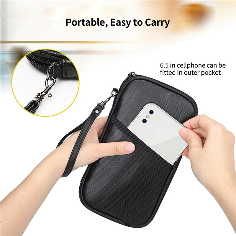 RFID Signal Blocking Shielding Pouch Money Bag Fireproof Wallet Case