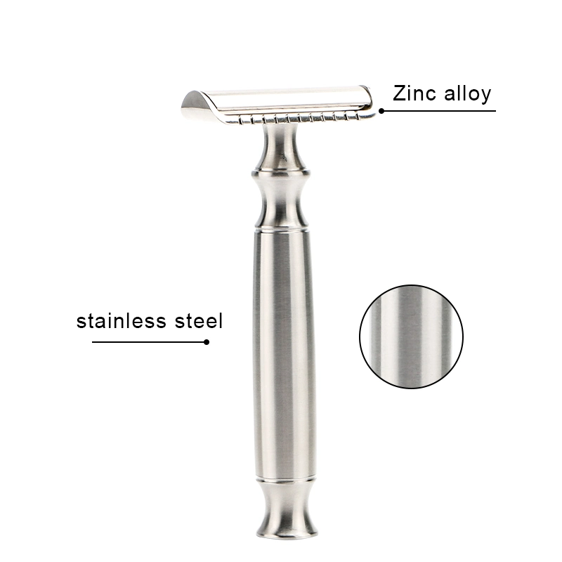 Premium Quality Double Edge Stainless Steel Safety Razor Plastic Free Shaving Razor