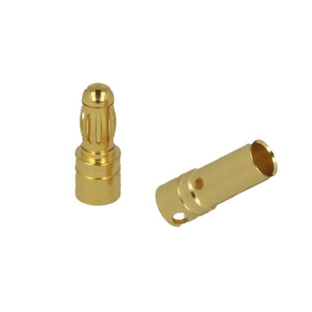 Custom CNC Machining Service Rectangular 3.5mm Gold Plated Connector Gold Plated Pin