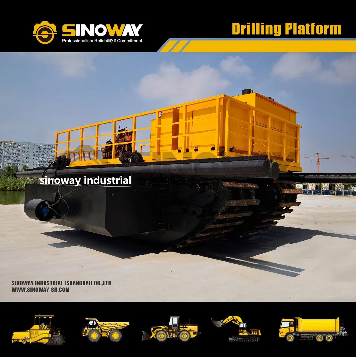 Marsh Master Sinoway Amphbious Equipment for Mining Tailings and Dam Exploration