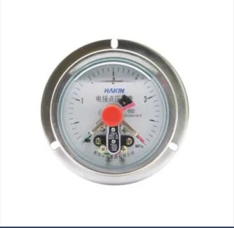 Axial Vibration Resistant Manometer Pressure Gauge with Electric Contact