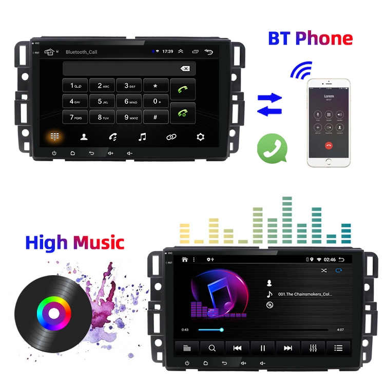 Factory Supply 8 Inch 1GB RAM 16GB ROM Capacitive Full Touch Screen Car Radio 2DIN GPS Android Multimedia System Radio Auto