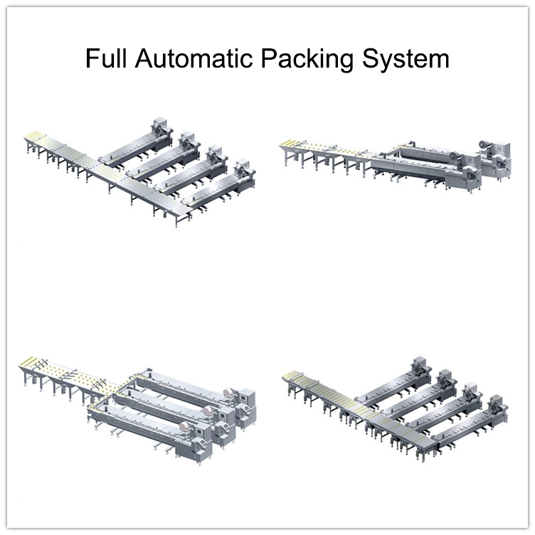 Round shape biscuit horizontal sealing package machinery