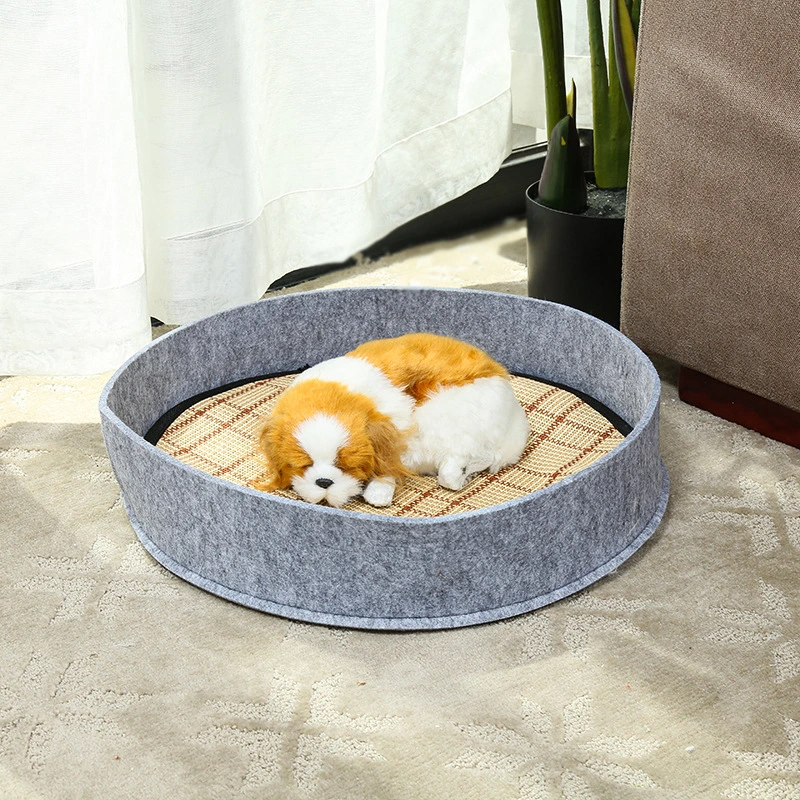 Cama de Animais amovível quatro estações refrigeração Produtos de Animais sono profundo Redondo Candy Color Dog House