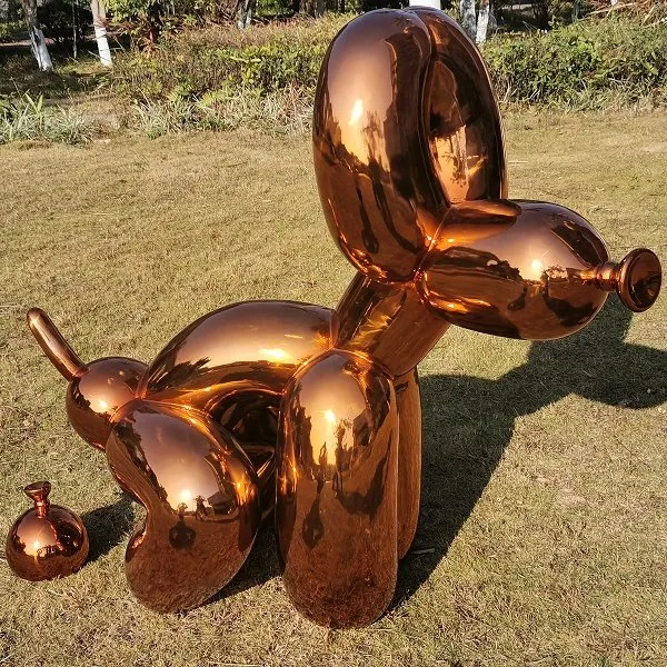 Custom Large Size Plating Balloon Statue Stainless Steel Balloon Sculpture for Decoration