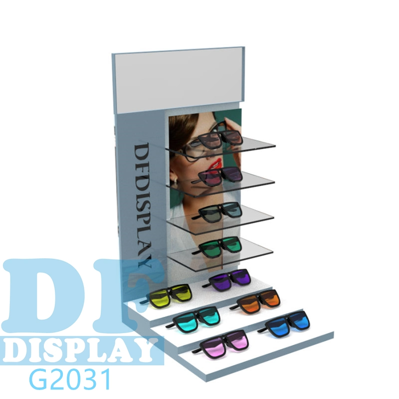 Eyewear Displays Floor Standing Acrylic Sunglasses Display Stand Tower Sunglasses Stand Rotating Display Showcase Sunglasses Display