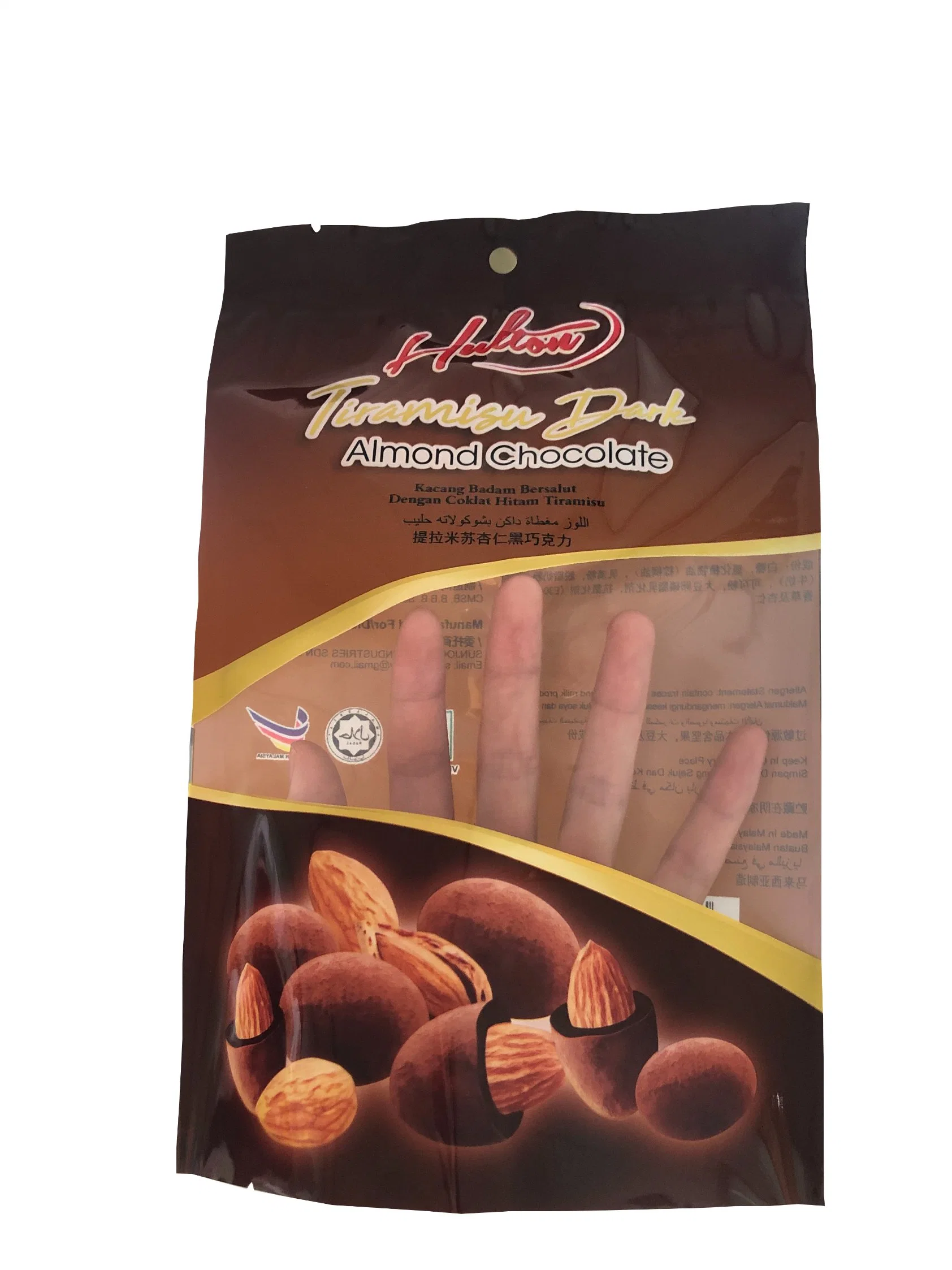 Customized Printing Plastic Flexible Packaging Bags Back Sealed Bags Chocolate Bag Food Bag Packaging