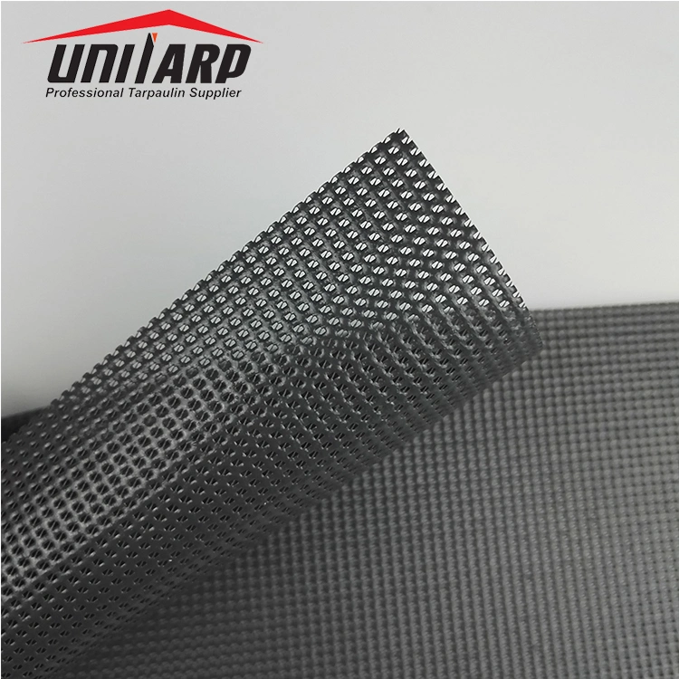 Lightweight Plastic Vinyl Coated Polyester PVC Mesh Textiles Fabrics for Dump Trucks