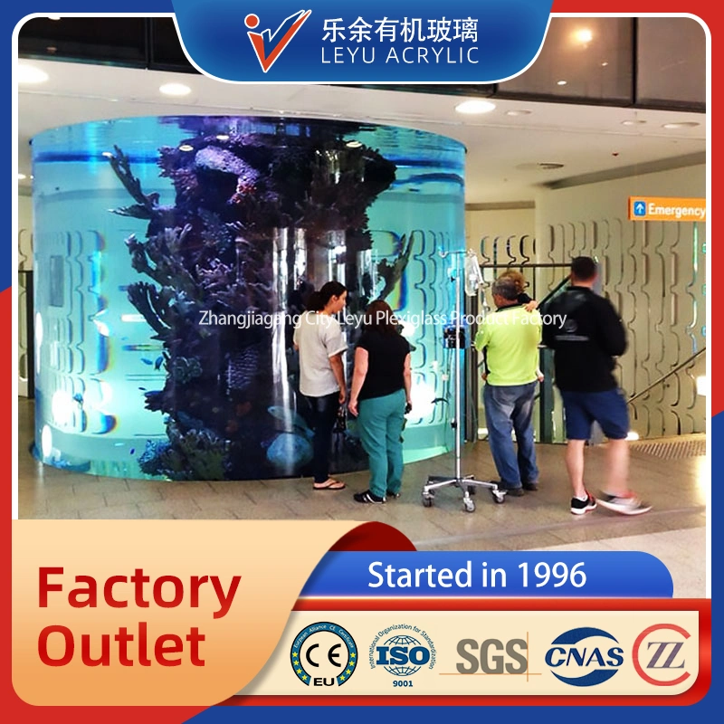 Half Cylinder Shape Acrylic Fish Tank