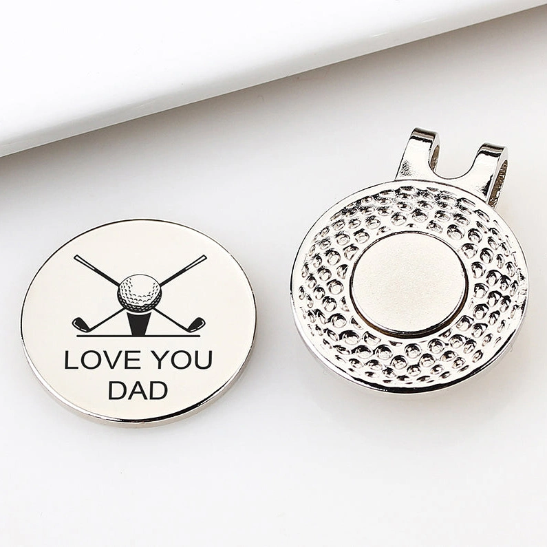 Wholesale/Supplier Custom Personalized Engraved Handwriting Hat Clip Golf Ball Marker