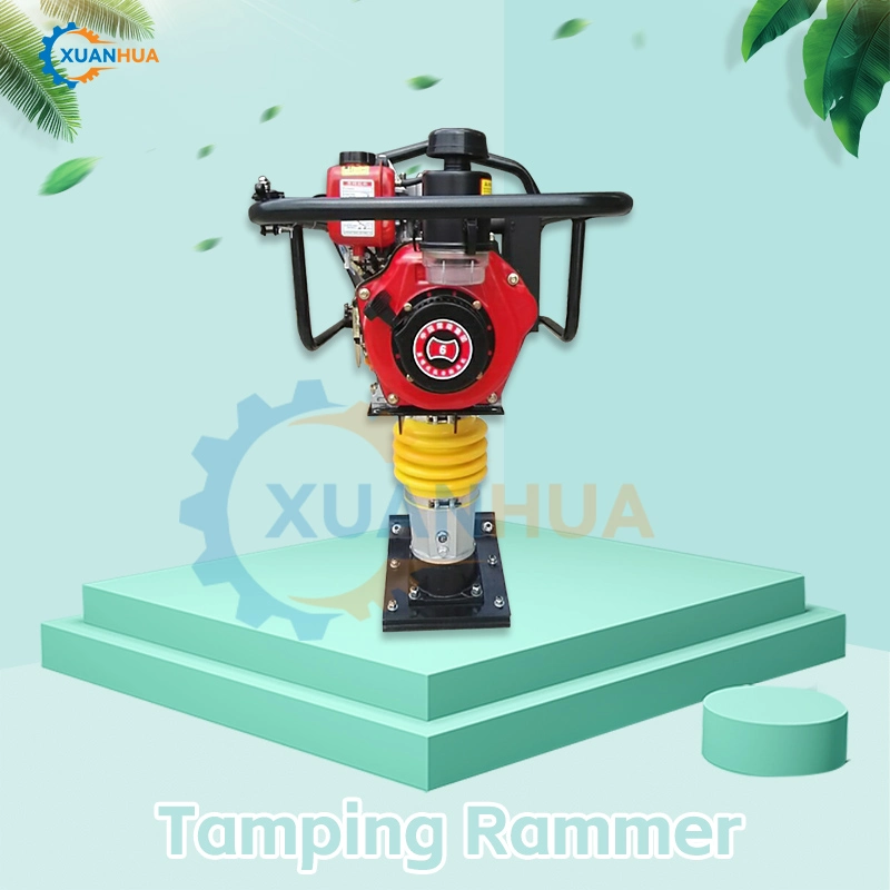 Vertical Vibrate Jumping Tamping Rammer Manufacturer Vibrating Jack Tamping Rammer Plate Compactor with Gasoline Engine