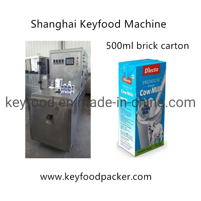 Wholesale High Quality Automatic Brick Carton Filling Machine Equipped with Beverage Machine