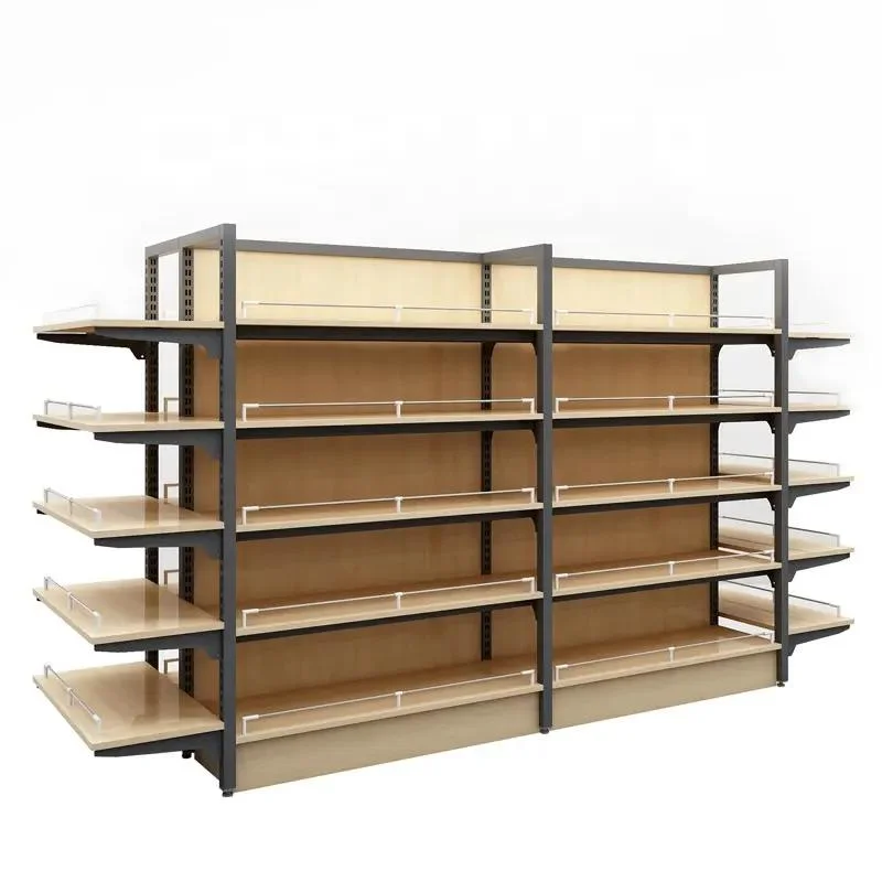 Factory Direct Shelves for Retail Store Supermarket Shelf Wooden Gondola Shelving