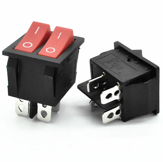 Waterproof Rocker Switch Double Body 2 Gear 6 Pin Power Switch