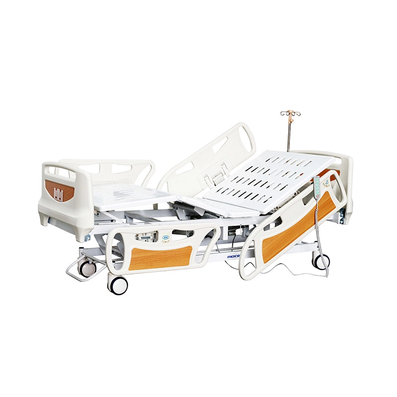 Ya-D5-7 Economic Five Function Electric Adjustable Bed Nursing ICU Hospital Bed with Side Rail Control