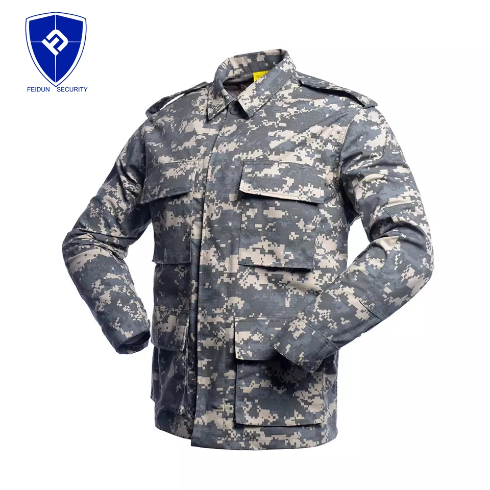 Rip-Stop Anti-Static Bdu Universal Camouflage Custom-Made American Formal Battle Dress Uniform for Outdoor Hunting