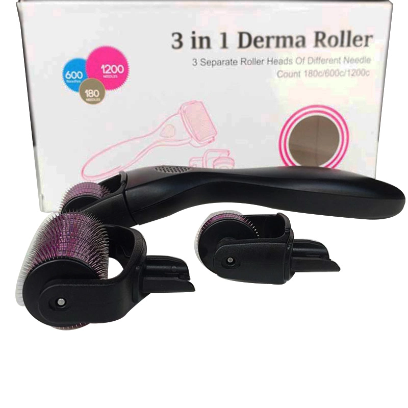 Derma Roller Micro Needle Roller 3 في 1 Derma Roller تعيين للوجه