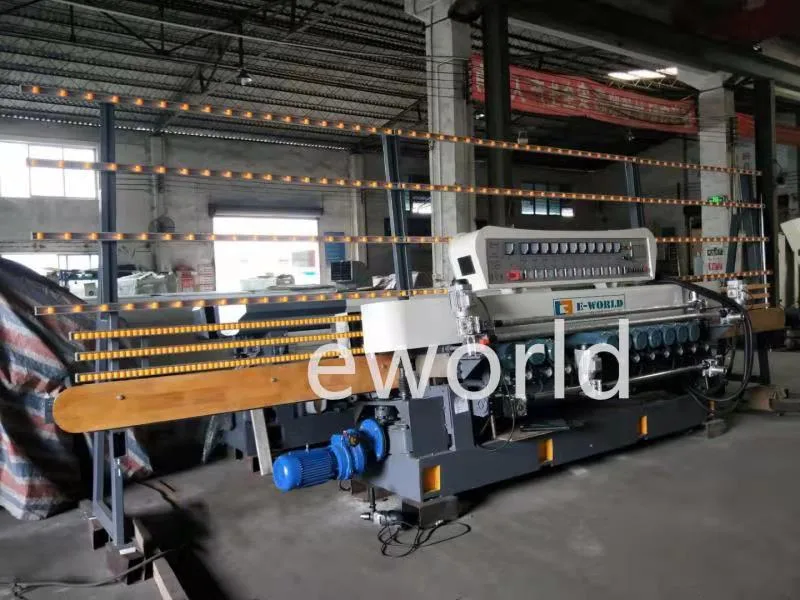 Lift Vertical Glass Beveling Machine 11 Motor Glass Processing