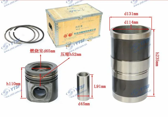 Good Quality Yuejin Auto Truck Parts 6L Cylinder Liner Kit