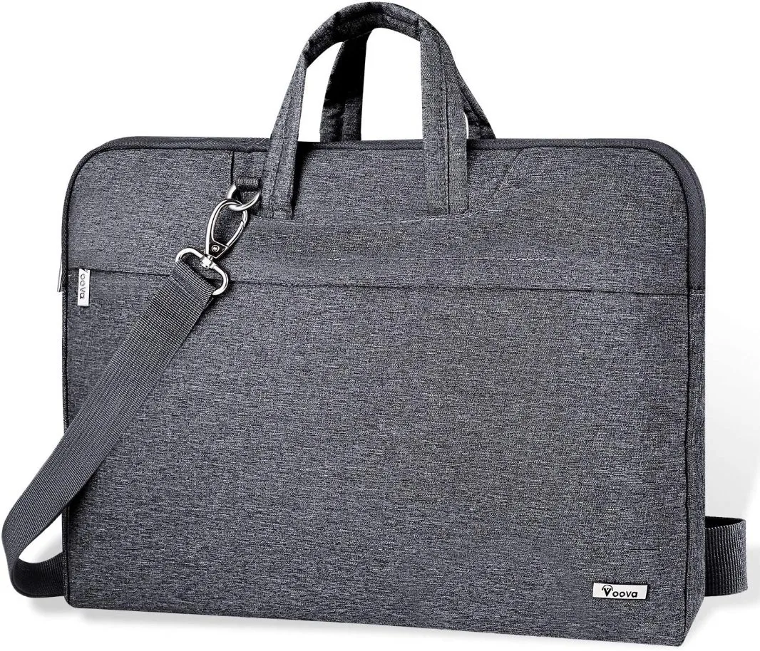 17 17.3 Inch Laptop Sleeve Case Slim Women Men Shoulder Notebook Messenger Briefcase with Strap
