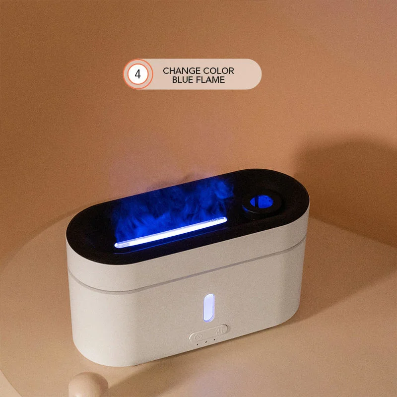 Ultrasonic Flame Oil Aroma Diffuser Essential Mini Desktop Fire Air Humidifier Diffuser