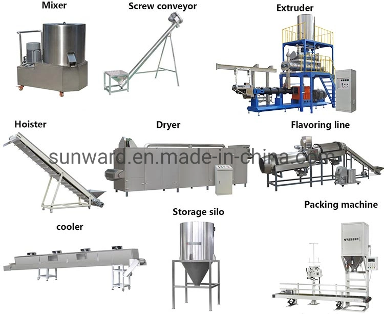 Automatic Large Scale Floating & Sinking Feed Pellet Manufacturing Machine Pellet Extruding Line