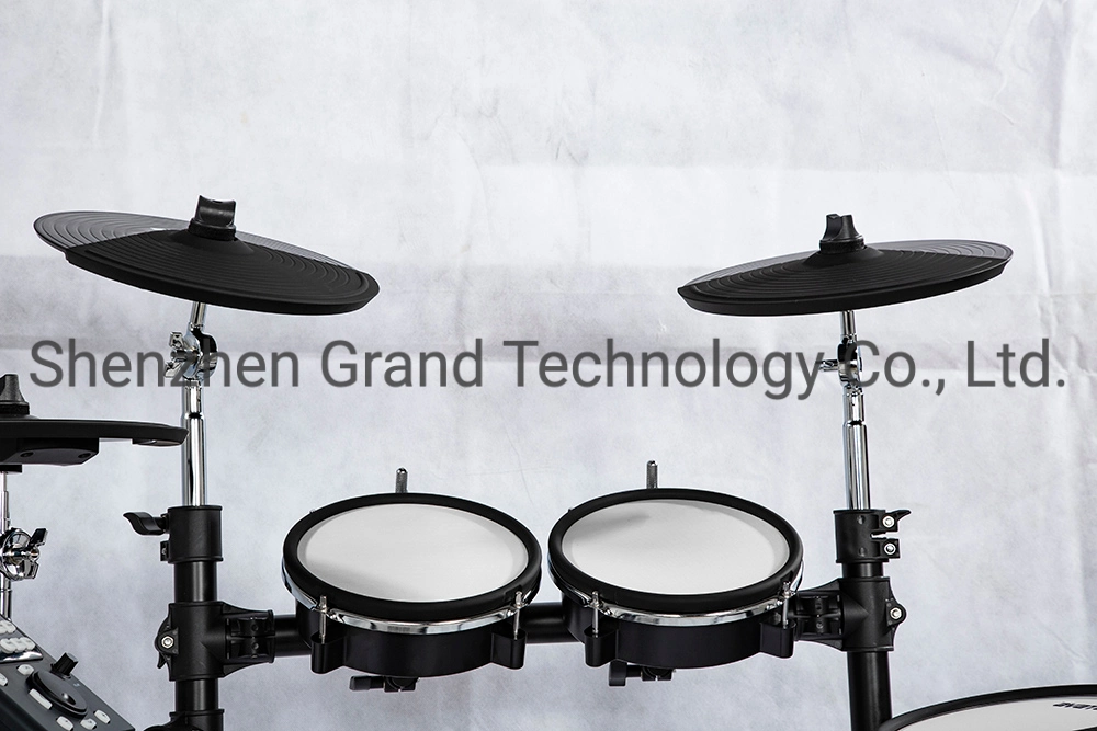 Custom Grand Electric Drum Set with Mesh Heads 8 Piece Electronic Drum Kit, All Dual-Zone Pads and Cymbals with Choke, 346 Sounds, 50 Kits, Solid