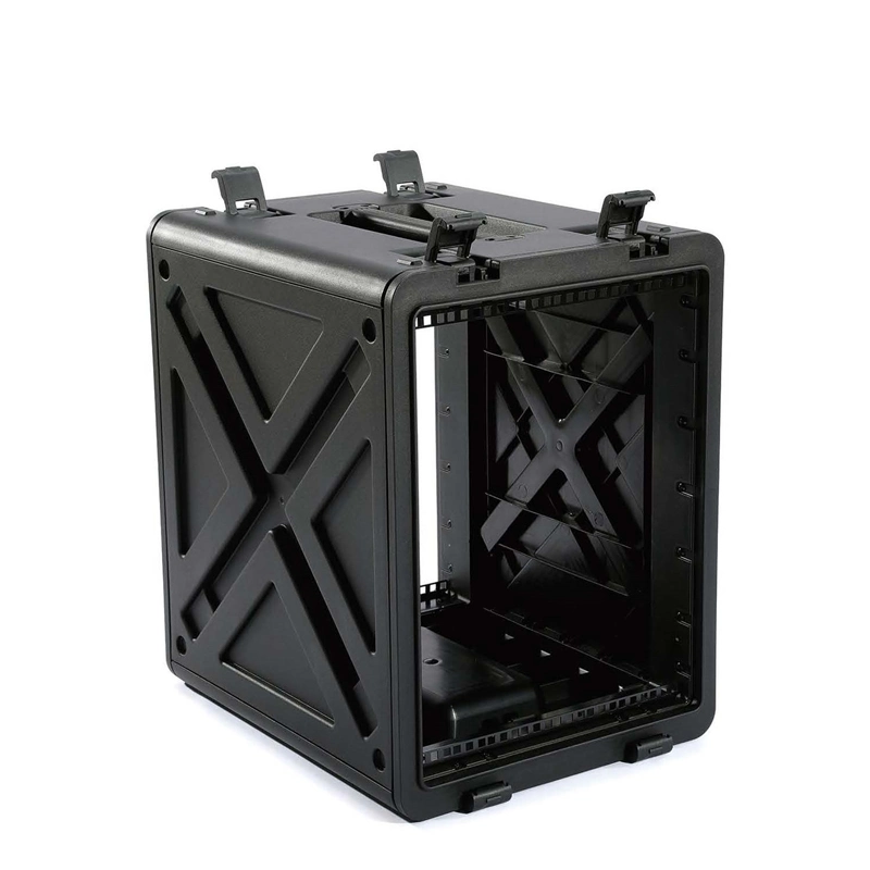 8u Rack Case, étui de vol en plastique dur de haute qualité pour instrument audio.