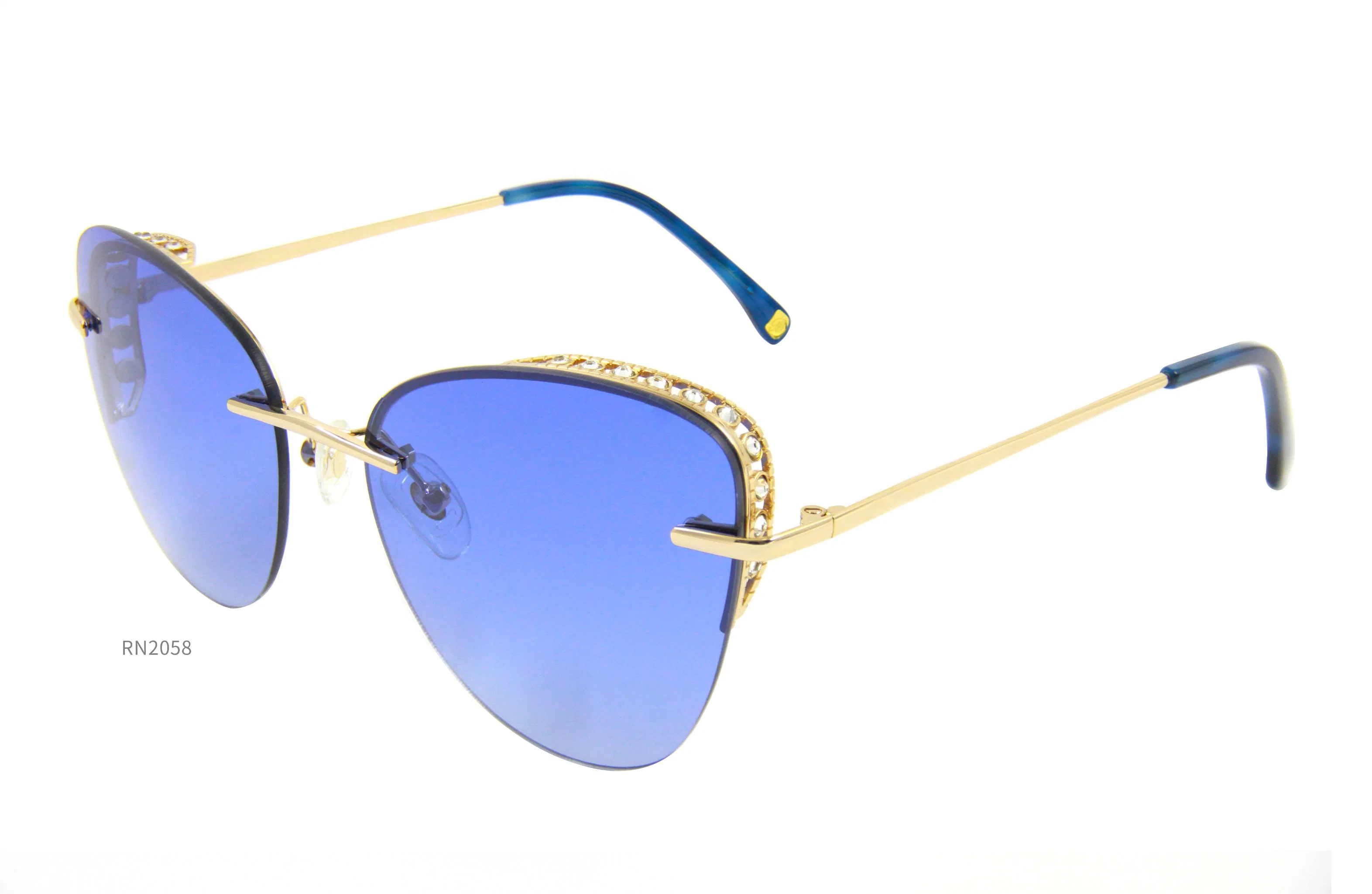 Polarized Metal Sunglasses with Blue Mirrow Lens Shenzhen Manufacturer