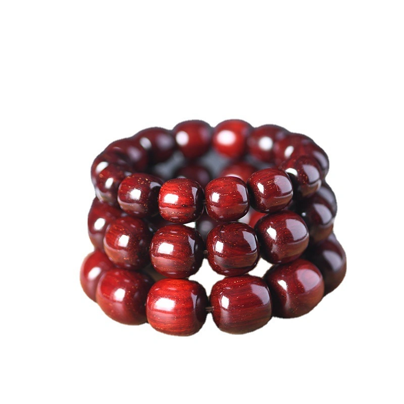 Small Leaf Rosewood String Gold Star Material Bucket Wooden Play Bead Bracelet