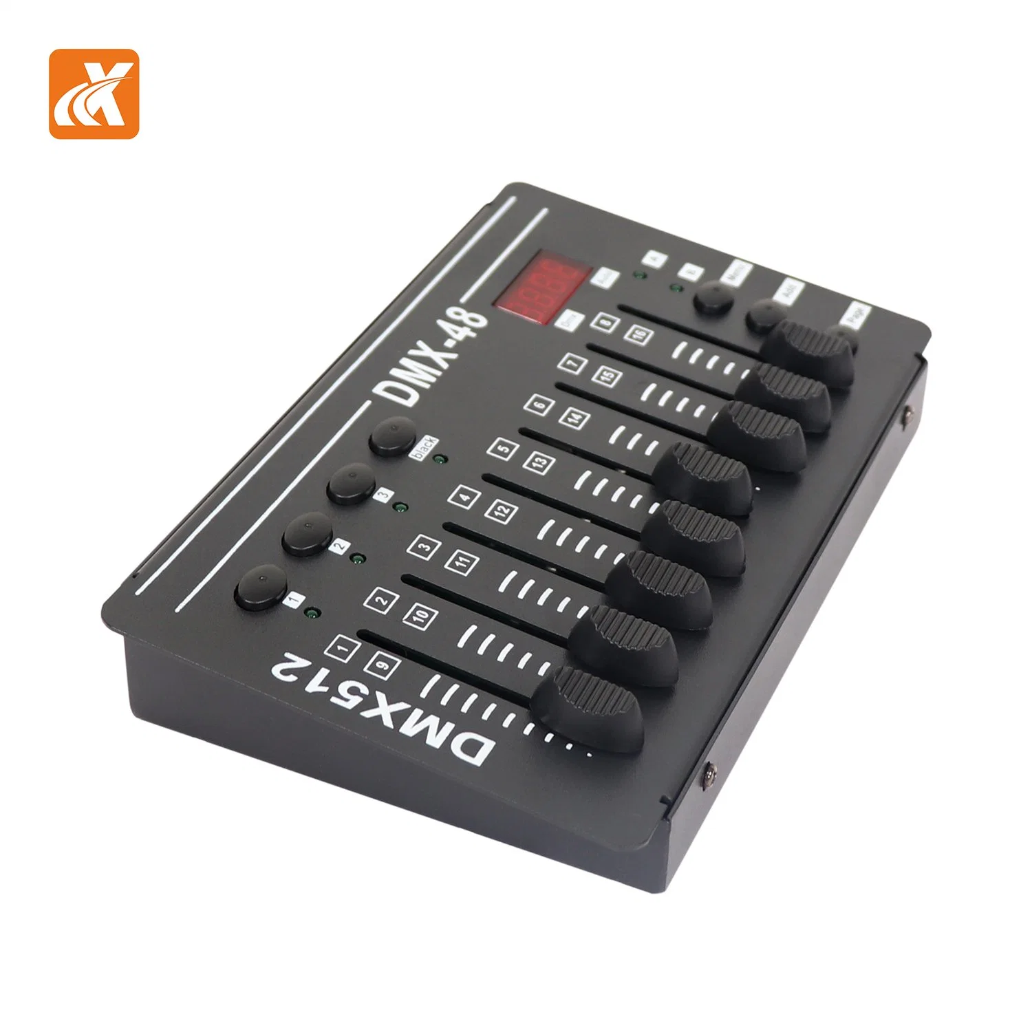 Model Kt-Mc48 Mini Console 5V 2W Power DMX512/1990 Signal Output 4-Digit Digital Quick Step Soft Light Oak