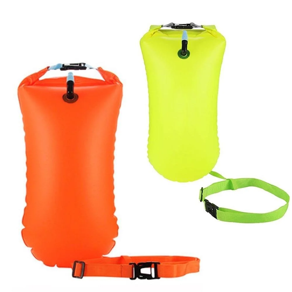 Inflatable Open Water Swim Buoy Air Dry Bag Device Buoy Tow Float Swimming Accessories Wyz21285