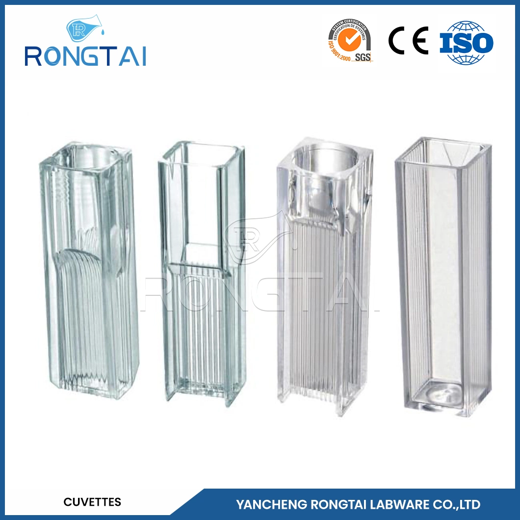 Rongtai Plastic Chemistry Sample Cup/Cuvette Wholesale/Supplierr Plastic Cuvettes Laboratory China 4.5ml 10mm Coagulometer Cuvette