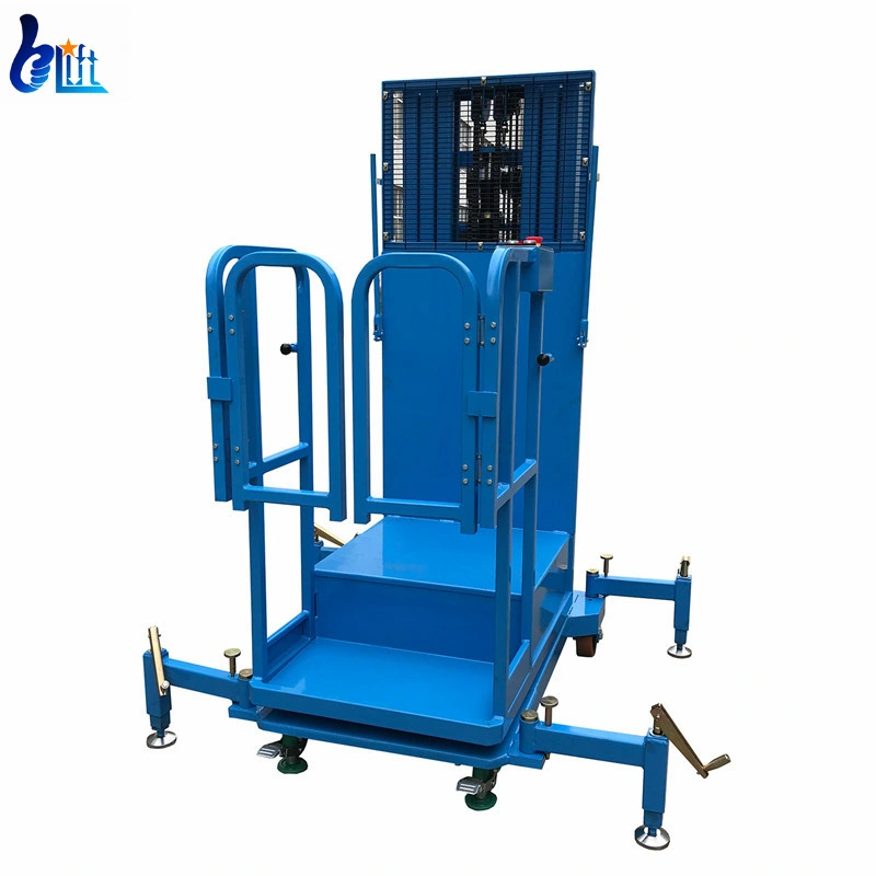 4.5m 200kg Semi Electric Order Picker Trolley Warehouse Lift Equipment