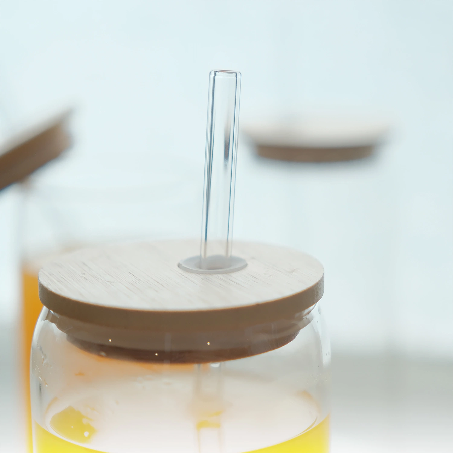 DIY en blanco 12 16 20 oz sublimación Vidrio de borosilicato de alta taza Mug puede