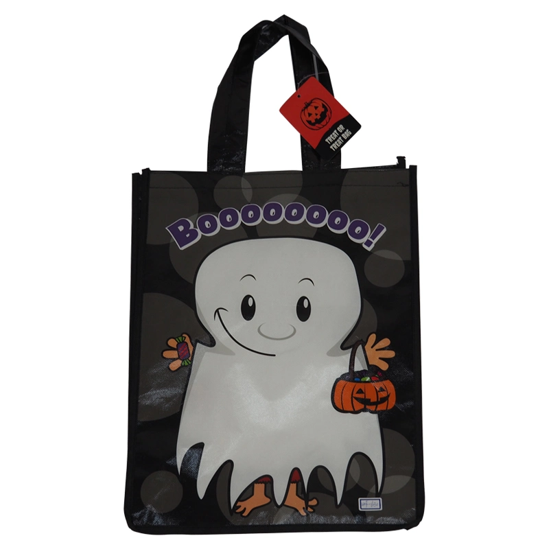 Eco-Friendly Halloween Non-Woven Trick or Treat Tote Bags Candy Holder for Halloween Party Supplies
