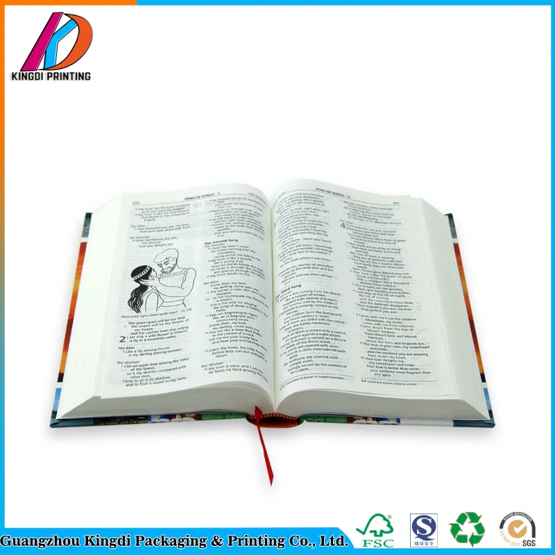 Tapa dura Biblia libro personalizado servicio de imprenta