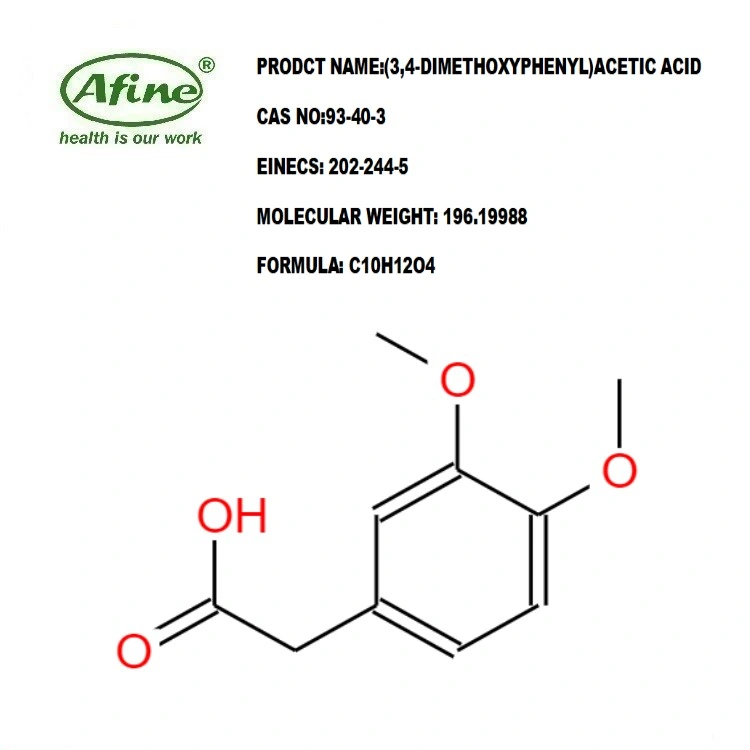 CAS 93-40-3 (3, 4-DIMETHOXYPHENYL) Acetic Acid / Intermediates of Ivabradine Hydrochloride