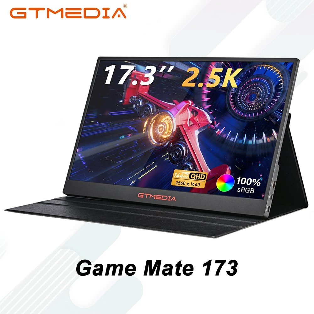 Game Mate 173 17.3inch Full HD Laptop Office Screen IPS Anti-Blue Light External Display Moniteur Portable Portable Monitor Widescreen Desktop PC Monitor