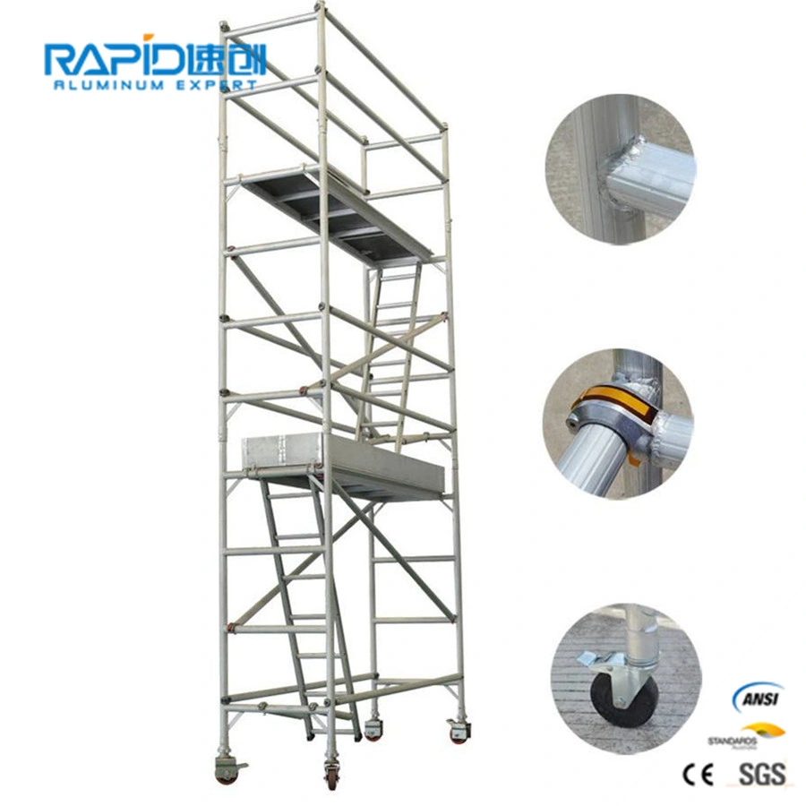 Aluminum Working Scaffold Scaffolding Power Communication Transmission Mobile Tower