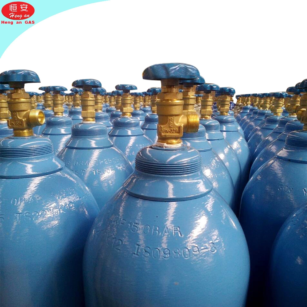 DOT ISO CE Certificated 40 Liter 150bar Oxygen Gas Cylinder Purity 99.5% 99.999% Medical Oxygen