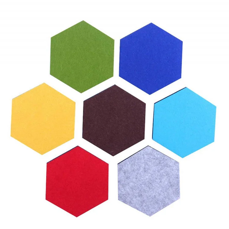 Eco Friendly 100% Hexgon Pet Polyester Fiber Panel for Office/Home/Hotel